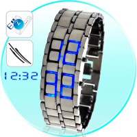 Ice Samurai - japonês Watch Blue Inspirado LED 